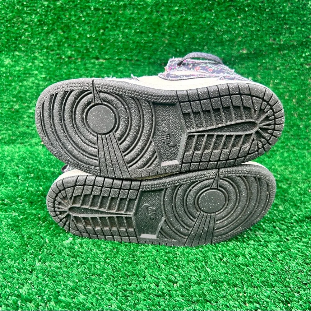 Jordan 1 Mid SE Anthracite Sail Red Stardust TD FJ3447 001 Toddler 10C Nike Air - Picture 8 of 9